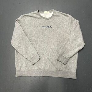 Men's Levi's Silvertab minimal graphic spell out grey crewneck sweatshir